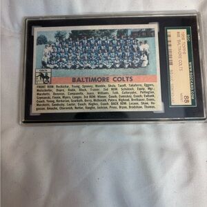 1956 Topps #48 Baltimore Colts Team SGC 88 NM-MT *Baltimore Colts*